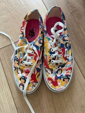 Vans Disney Princess Canvas Sneakers - Pink, Blue, Yellow, Red